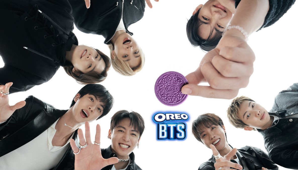 Creato dalle popstar sudcoreane BTS un biscotto Oreo per i loro fans