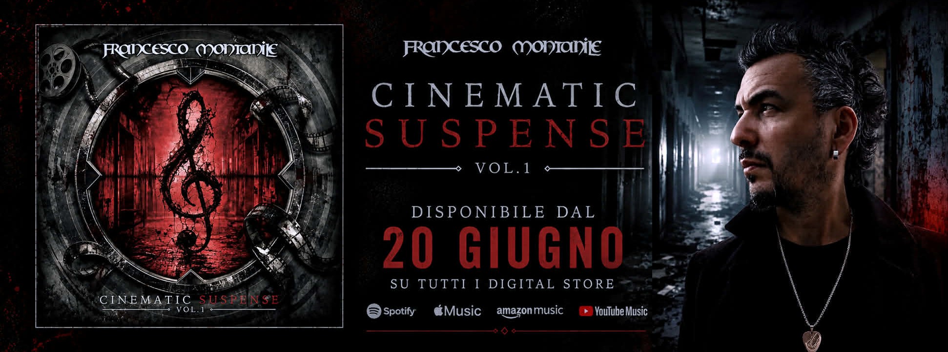34 brani thriller, horror e densi di suspense per Francesco Montanile