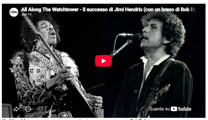 Il successo di Jimi Hendrix nel 1968 con un brano di Bob Dylan